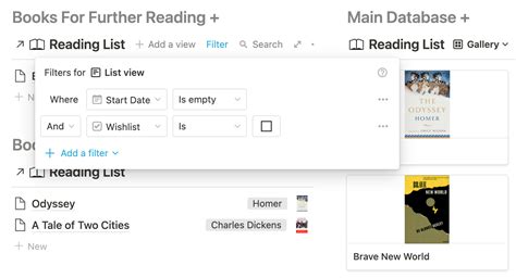 Book Reading List Template In Notion — Red Gregory