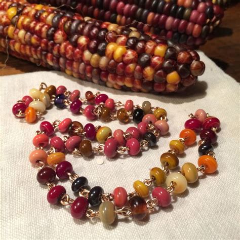 'Indian Corn' necklace by Lucinda Storms : Belvedere Beads - lampwork ...