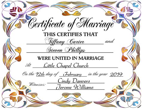 Wedding Certificate, Marriage Certificate, Marriage Sign, Wedding Gift ...