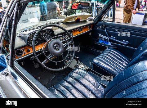 GERMANY, LIMBURG - APR 2017: silver MERCEDES-BENZ W114 W115 1968 in ...