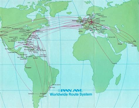 Pin by Jobber on Airlines... bygone in 2020 | Route map, National airlines, Map