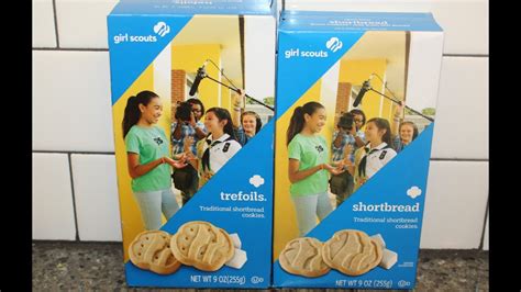 Girl Scout Cookies: Trefoils vs Shortbread Blind Taste Test - YouTube