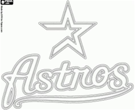 Free Printable Astros Coloring Pages