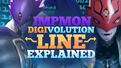 Digimon - Impmon Digivolution Line Explained! - YouTube