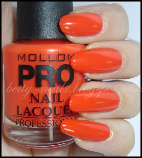Betty Nails: Mollon Cosmetics - Nail Polish Swatches - Orange Day
