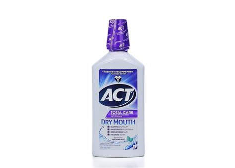 ACT Total Care Anticavity Fluoride Mouthwash Dry Mouth Soothing Mint 33 ...