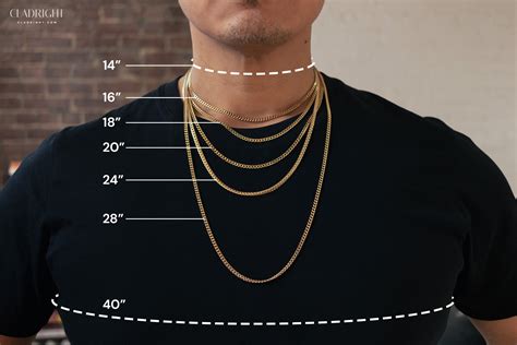 Chain Necklace Lengths for Men: A Visual Guide · Cladright