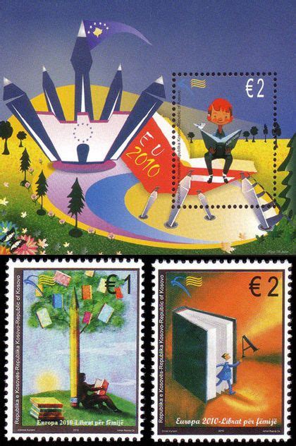 Europa 2010 ‘Children’s books’ | Postage stamp art, Philately, Stamp collecting