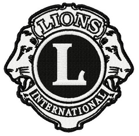 Lions Clubs International logo 2 embroidery design