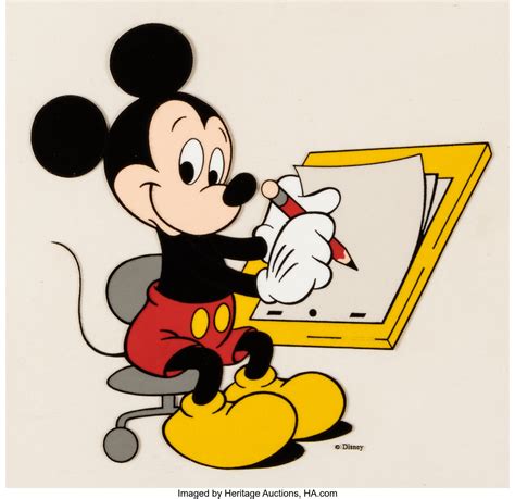 "Animator Mickey" Mickey Mouse Publicity Cel Animation Art (Walt | Lot ...