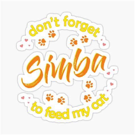 "Cat Simba" Sticker for Sale by oleo79 | Redbubble