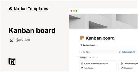 Kanban board (w/ Notion AI) 2024 Template | Notion Marketplace