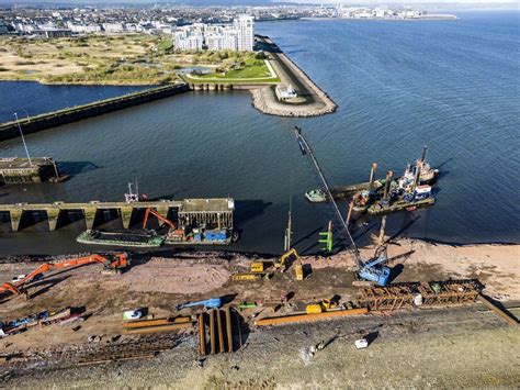 Work under way to create new riverside renewables berth at Port of Leith | Forth Ports