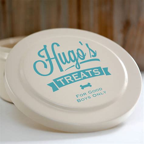 Personalised Dog Treat Tin By Delightful Living | notonthehighstreet.com