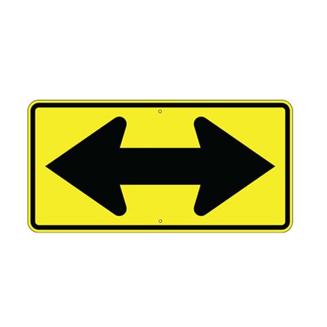 Aluminum Double Arrow Sign (W1-7)-trafficsafetywarehouse.com