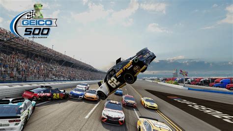 Nascar Heat 5 Talladega Crashes #3 - YouTube