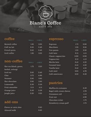 Dark Brown Cups Coffee Shop Menu - Templates by Canva