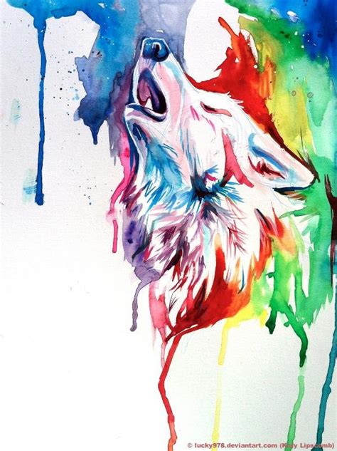 Rainbow Wolf 2 by Lucky978 on DeviantArt