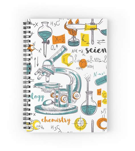 "Vintage seamless pattern old chemistry laboratory with microscope, tubes and formulas." Journal ...