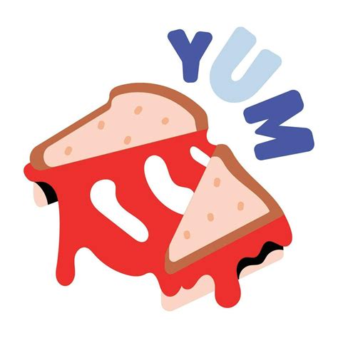 Trendy Cheese Sandwich 24840770 Vector Art at Vecteezy