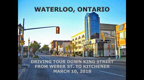 Waterloo, Ontario: Driving Tour Of Downtown Along King Street - YouTube