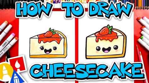 How To Draw Funny Cheesecake - Art For Kids Hub