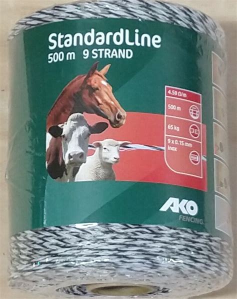 Electric Fence Poly wire 500m x 9 Strand 2.5mm Electric Fence Wire AKO Branded 4018653948316 | eBay