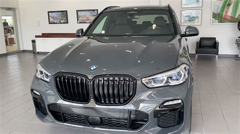 2021 BMW X5 40i Dravit Grey with Indv Black Extended Merino lthr - YouTube