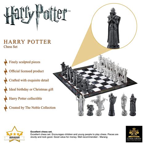 The Noble Collection Harry Potter Wizard Chess Set - 32 Detailed ...