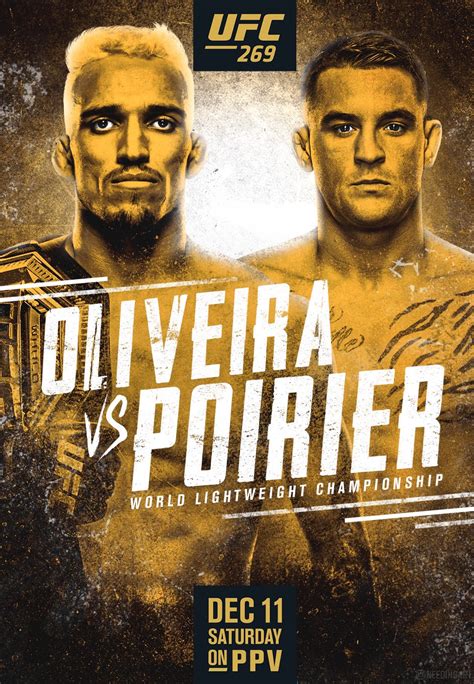 UFC 269 - Les posters et les affiches - UFC Fans