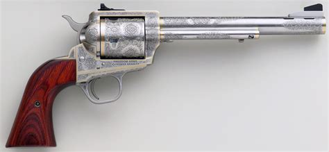 Freedom Arms .454 Casull, spectacular rose and scroll with gold wire by Wayne Wild, unturned ...