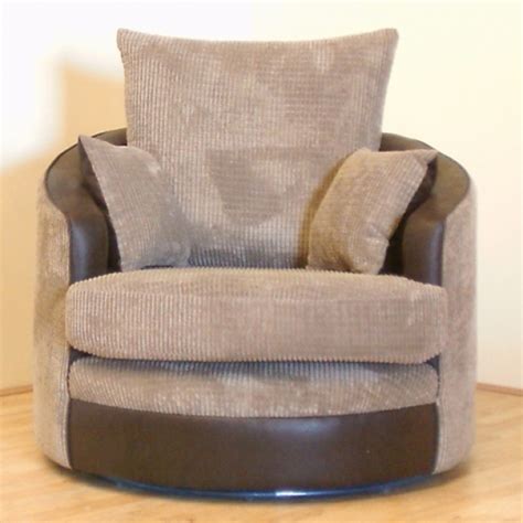 Large Cheap Snuggle Grey Round Swivel Cuddle Chair Image 61 | Chair Design