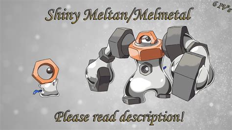 Shiny Meltan/melmetal 6IV Pokemon Let's Go Fast - Etsy UK