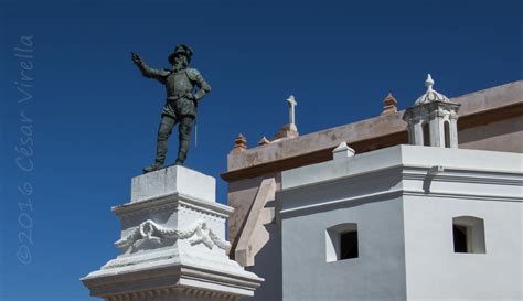 Juan Ponce de Leon Statue and San Jose Chapel, Puerto Rico