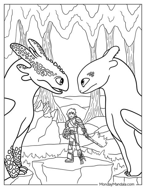 20 How To Train Your Dragon Coloring Pages (Free PDFs)