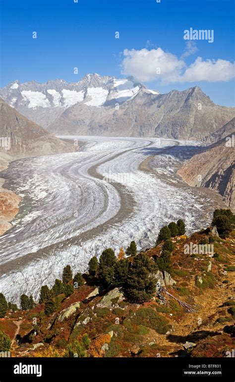 Aletsch Glacier, Switzerland Stock Photo - Alamy