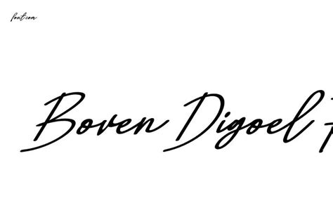 Boven Digoel FREE - Graphic Design Fonts