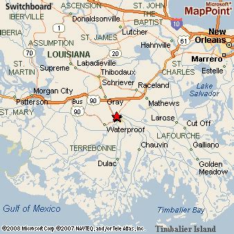 Houma, Louisiana Area Map & More