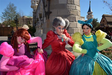 Walt Disney World Magic Kingdom Fantasyland Anastasia Drizella Lady ...