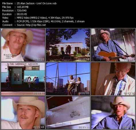 Alan Jackson «Livin' On Love» VOB File