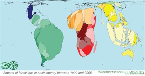 -: Deforestation map by WorldMapper Media, Politics & Sports blog