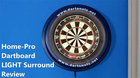 Home-Pro Dartboard LIGHT Surround review - YouTube