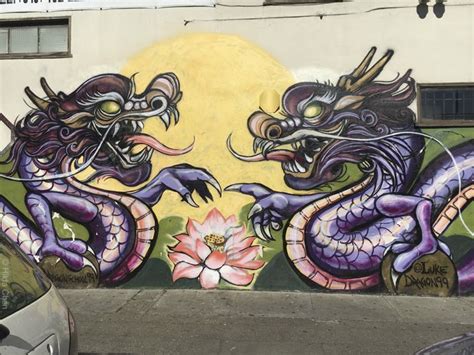 Dragon School Mural Chinatown, Oakland, CA | Graffiti art, Urban art, Street art