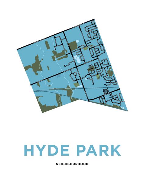 Hyde Park Neighbourhood Map Print – Jelly Brothers