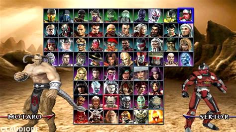 Mortal Kombat Armageddon | Todos Personagens | Select Screen All Characters & Alternatives ...