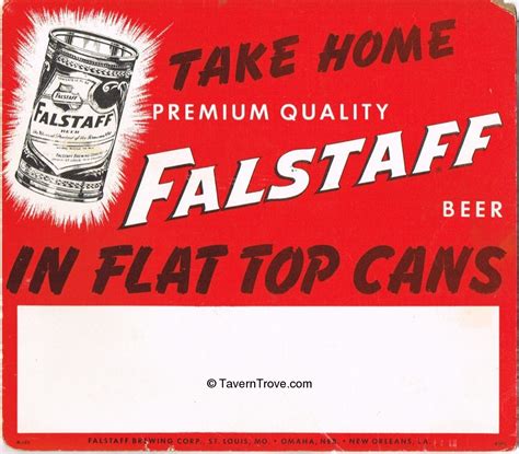 Item #7739 1950 Falstaff Beer Sign