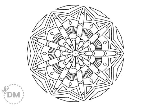 Mandala Coloring for Kids | Free Printable Page - diy-magazine.com