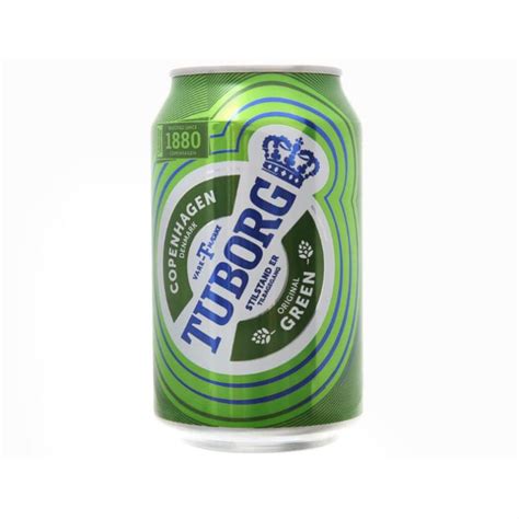 Beer Tuborg Original Green, Can of 330ml - Hien Thao Shop