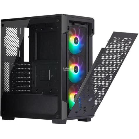 Corsair White iCUE 220T Addressable RGB Airflow - Black | CC-9011173-WW | City Center For ...