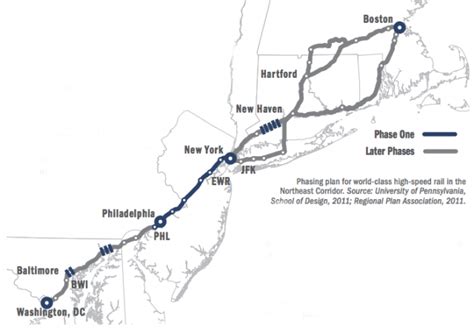 East Coast Amtrak Rail Map